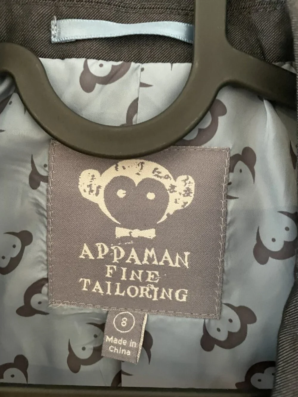 Appaman Fine Tailoring Jacket Black boys size 8 Blazer, fully lined